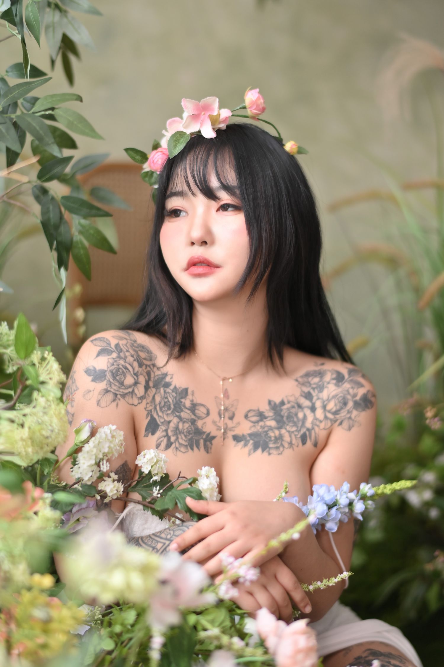Nude Flower韩国美少女模特性感写真Boyeon Jeon