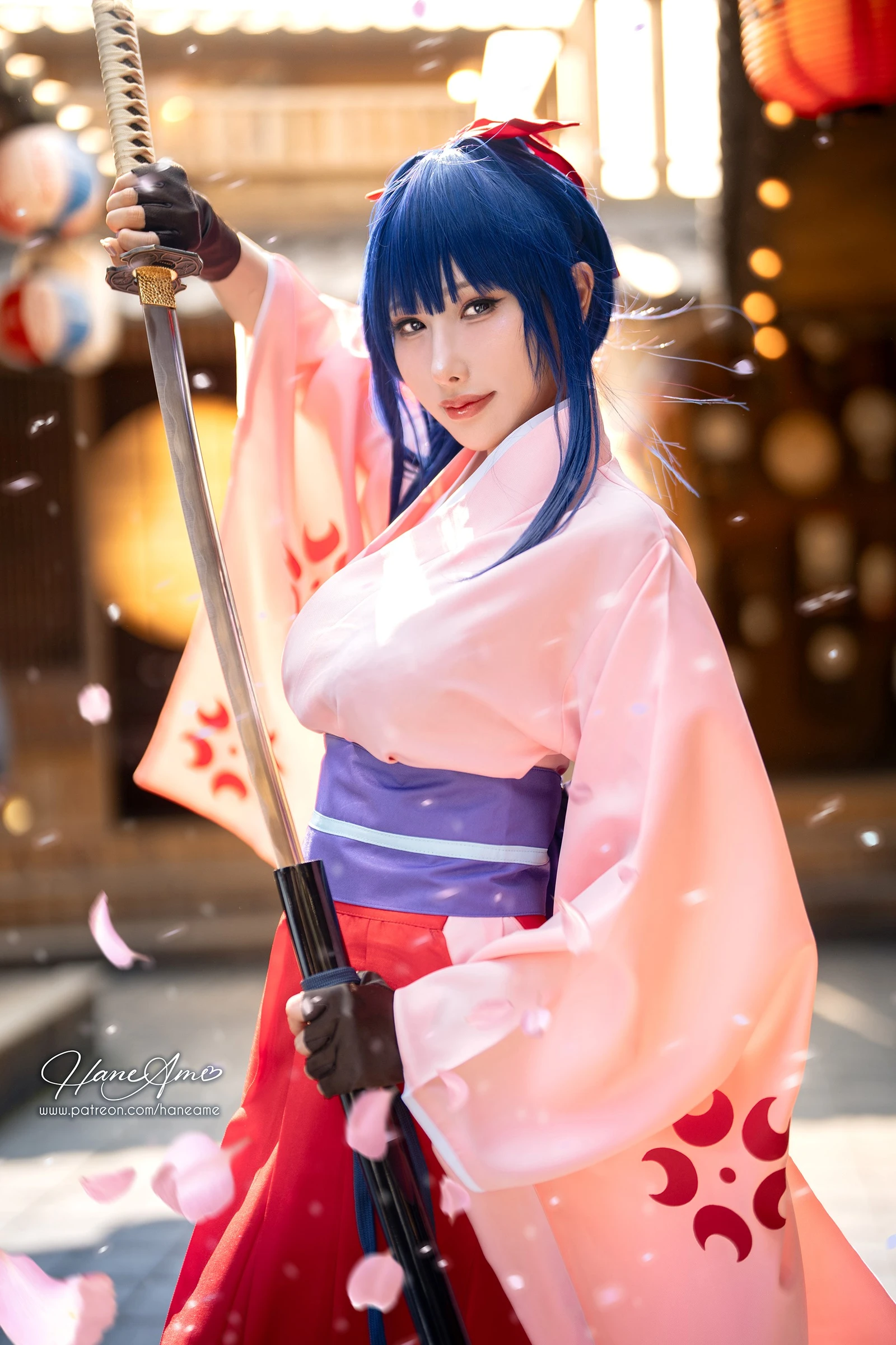 Sakura Wars美女动漫博主性感Cosplay写真Hane Ame 雨波|柠檬皮美女写真