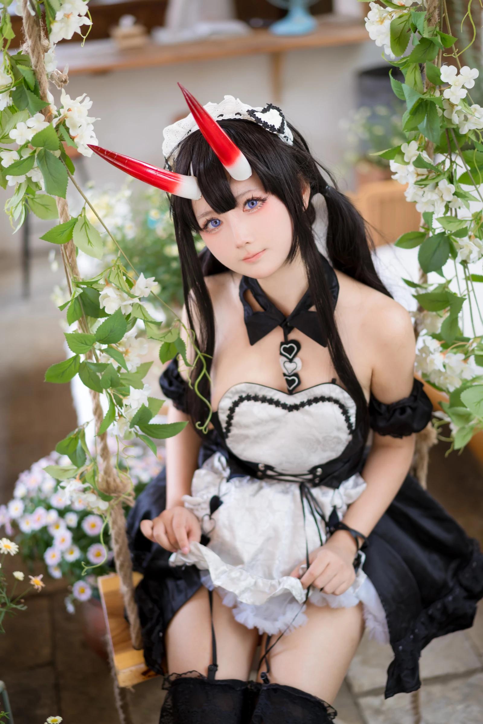 能代女仆美女动漫博主性感Cosplay写真喜欢爱理吗|柠檬皮美女写真